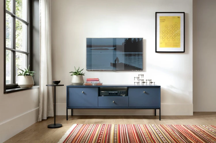 Szafka RTV Mono 154cm granat