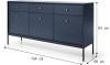 Komoda Mono granatowa 154cm