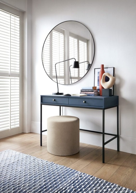 Toaletka Mono z szufladami granatowa