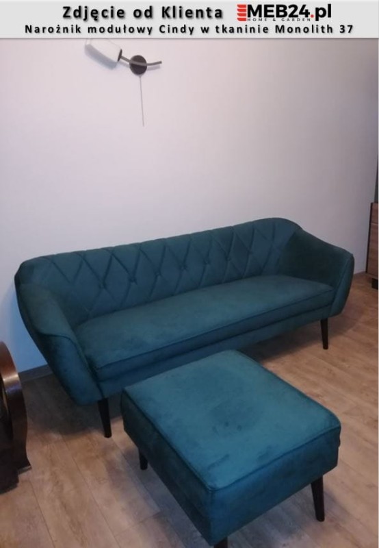 Narożnik modułowy Cindy w stylu skandynawskim - zdjęcie od klienta