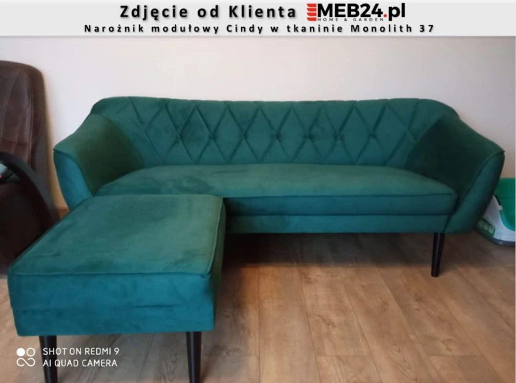 Narożnik modułowy Cindy w stylu skandynawskim - zdjęcie od klienta