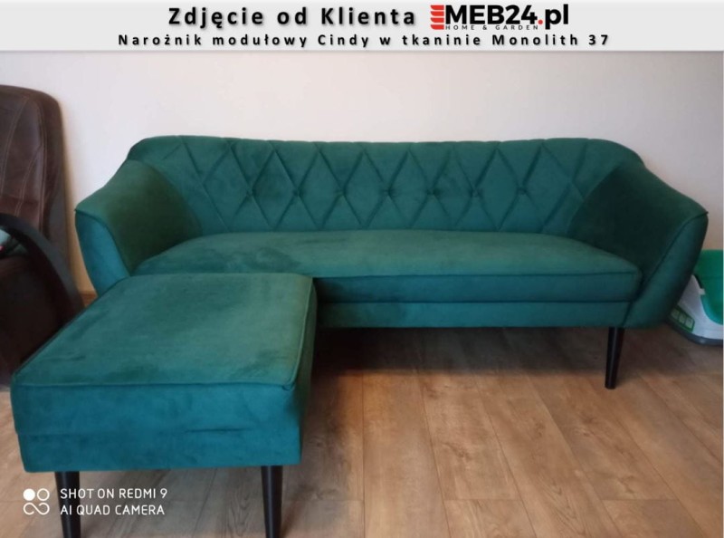 Narożnik modułowy Cindy w stylu skandynawskim - zdjęcie od klienta