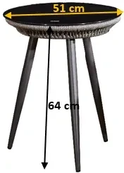 Stolik ogrodowy Brawo szary wymiary