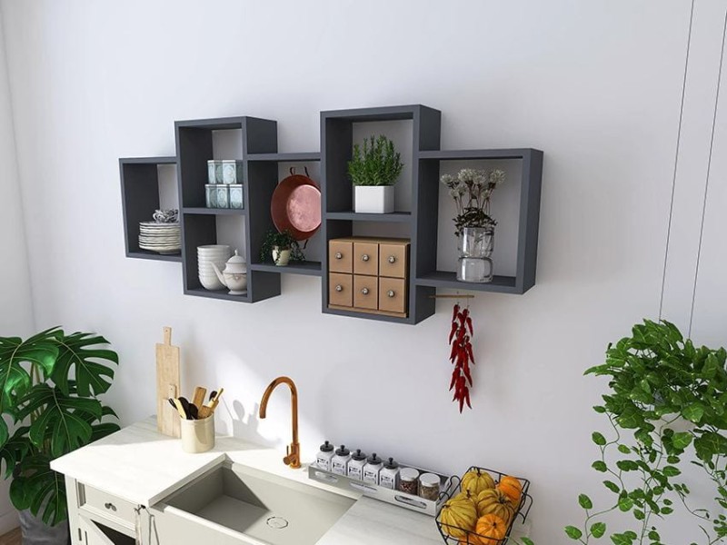 Półka Wisząca Femton szary jasny