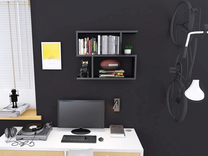 Półka Wisząca Fyrras czarna