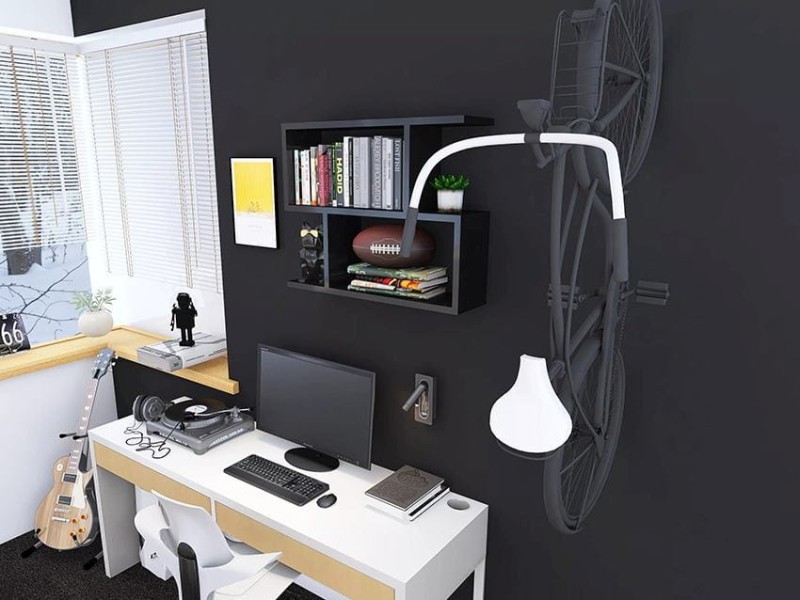 Półka Wisząca Fyrras czarna