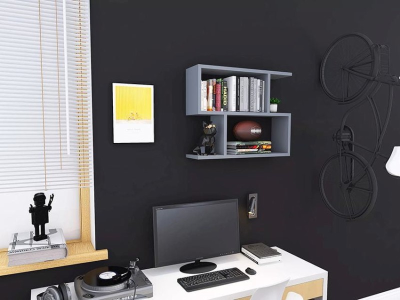 Półka Wisząca Fyrras szara jasna