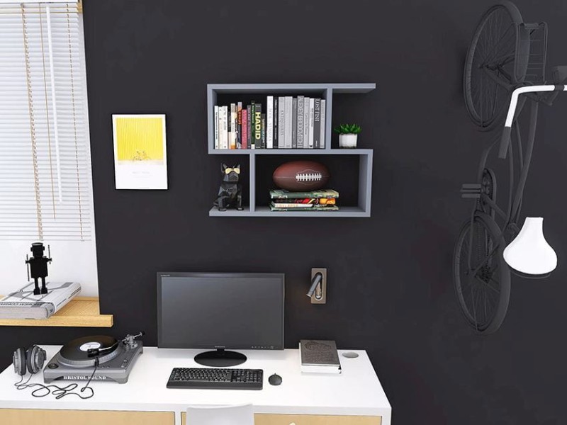 Półka Wisząca Fyrras szara jasna