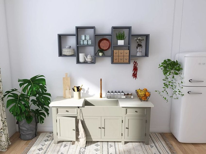 Półka Wisząca Femton szara jasna