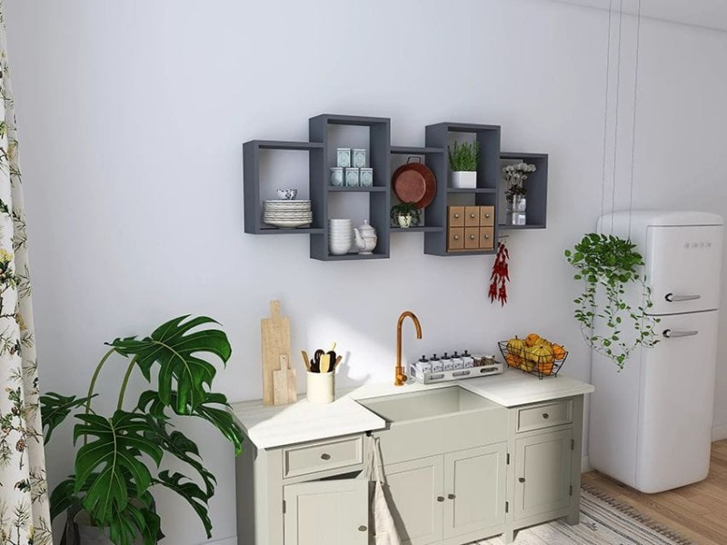 Półka Wisząca Femton szara jasna