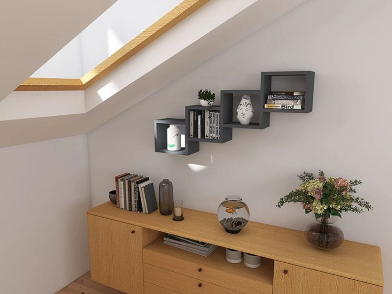 Półka Wisząca Atta szara jasna