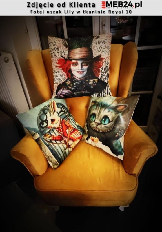 Fotel uszak Lily w stylu skandynawskim - zdjęcie od klienta