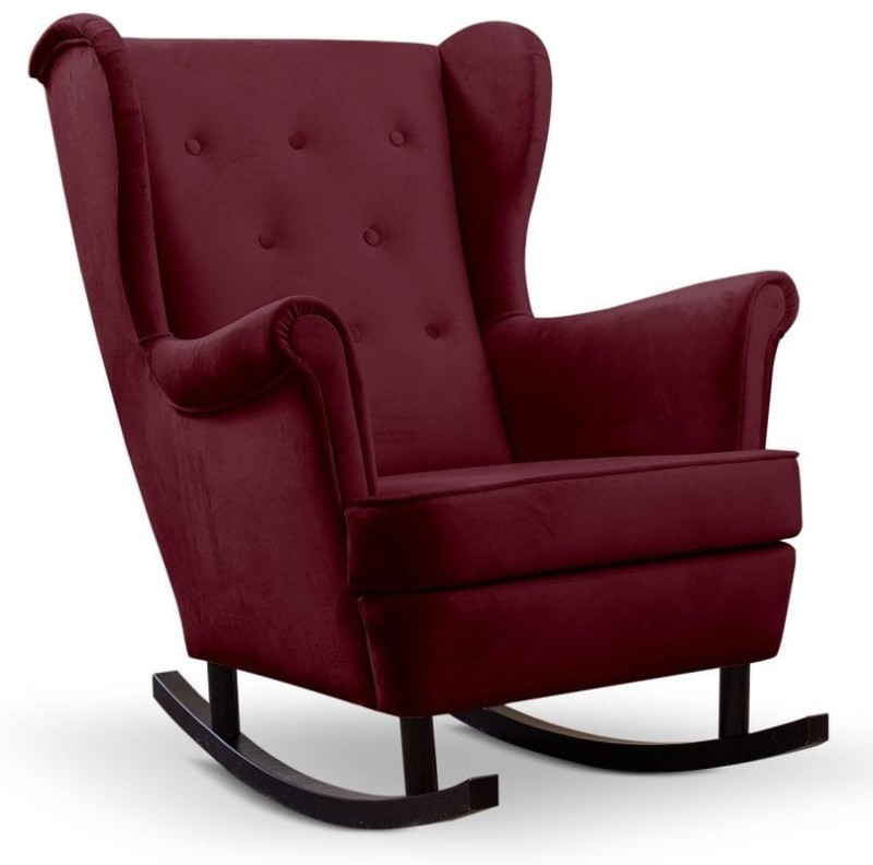 Fotel uszak Lily na biegunach - tkanina Royal 16