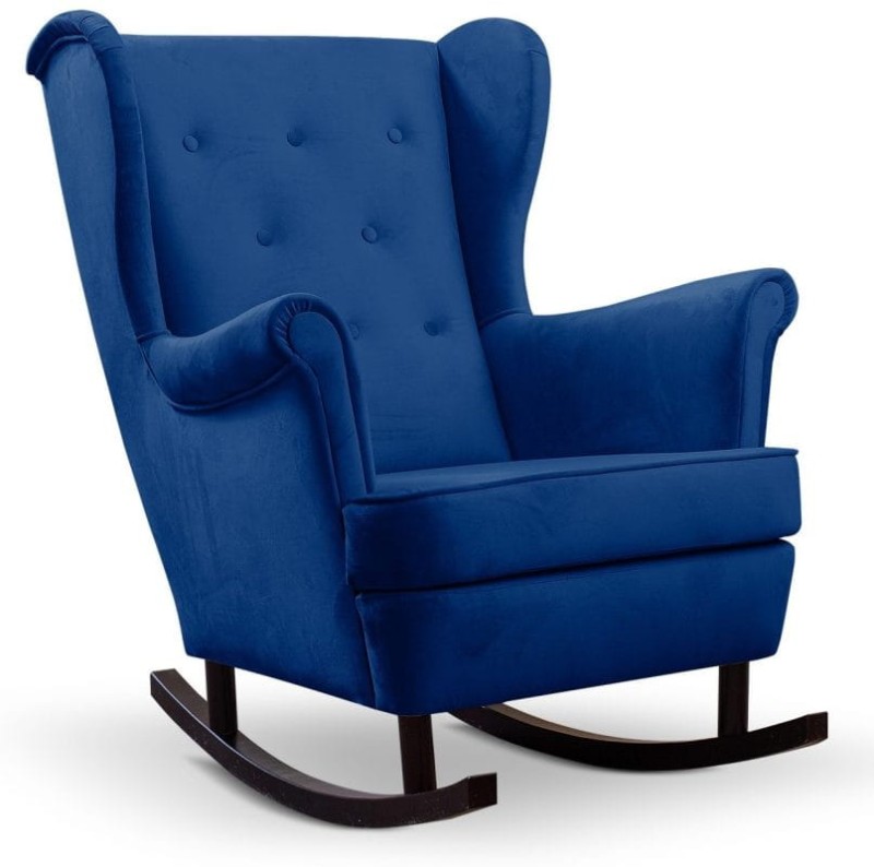 Fotel uszak Lily na biegunach - tkanina Royal 22