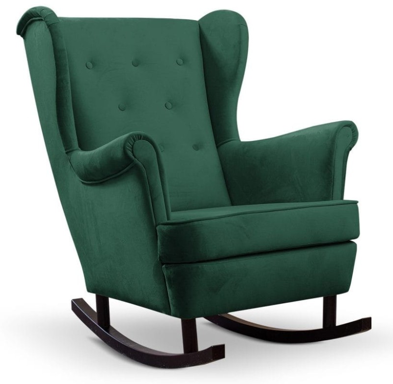 Fotel uszak Lily na biegunach - tkanina Royal 25