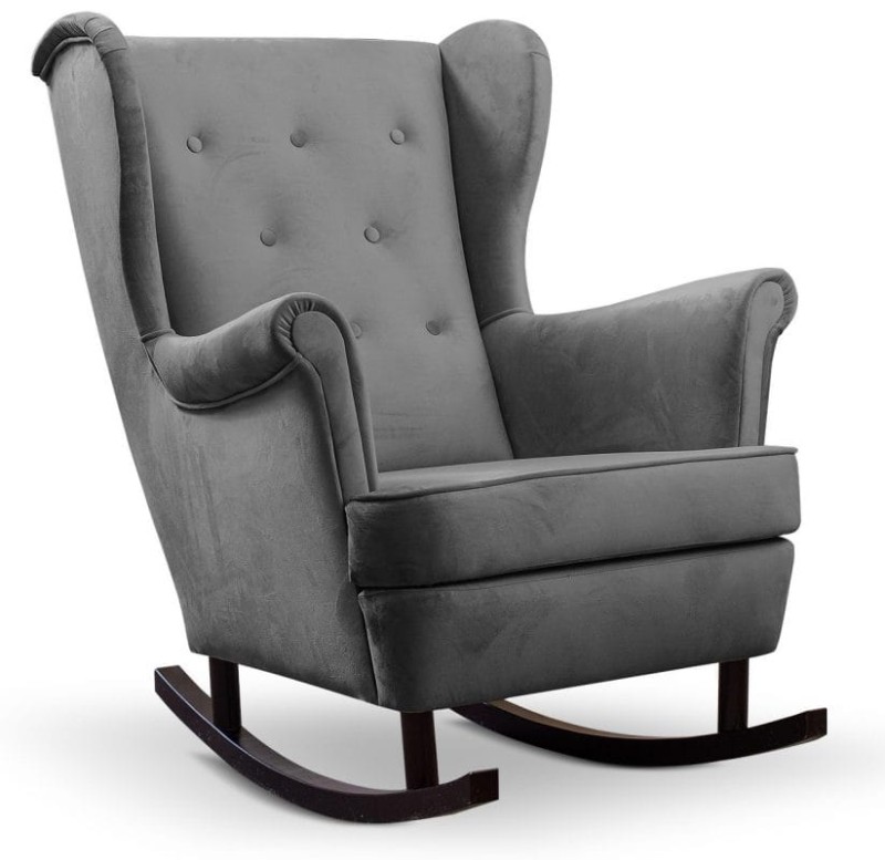 Fotel uszak Lily na biegunach - tkanina Royal 28