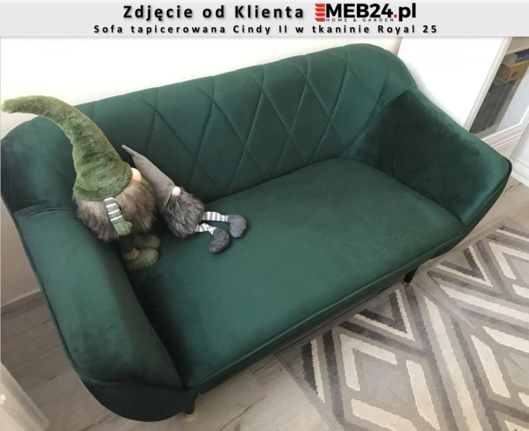 Sofa tapicerowana Cindy II w stylu skandynawskim - zdjęcie od klienta