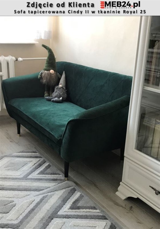 Sofa tapicerowana Cindy II w stylu skandynawskim - zdjęcie od klienta