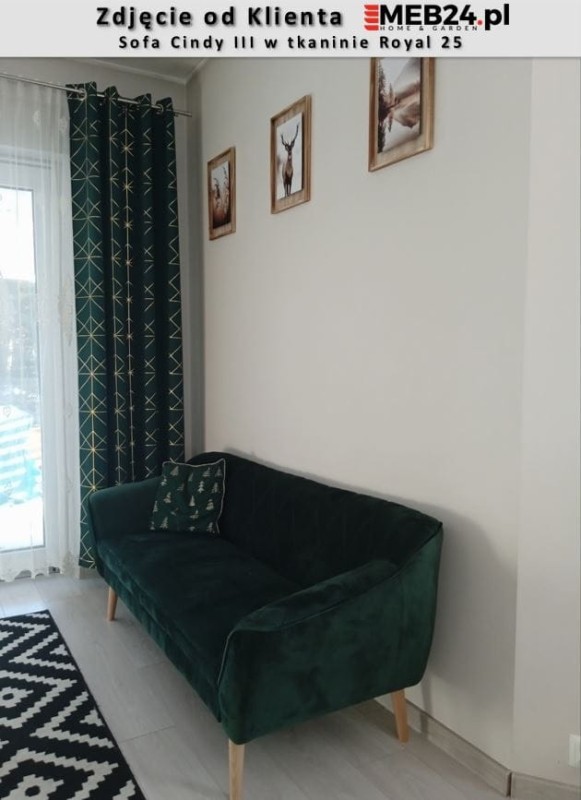 Sofa tapicerowana Cindy III w stylu skandynawskim  - zdjęcie od klienta
