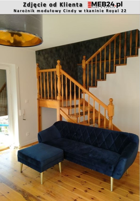 Narożnik modułowy Cindy w stylu skandynawskim - zdjęcie od klienta