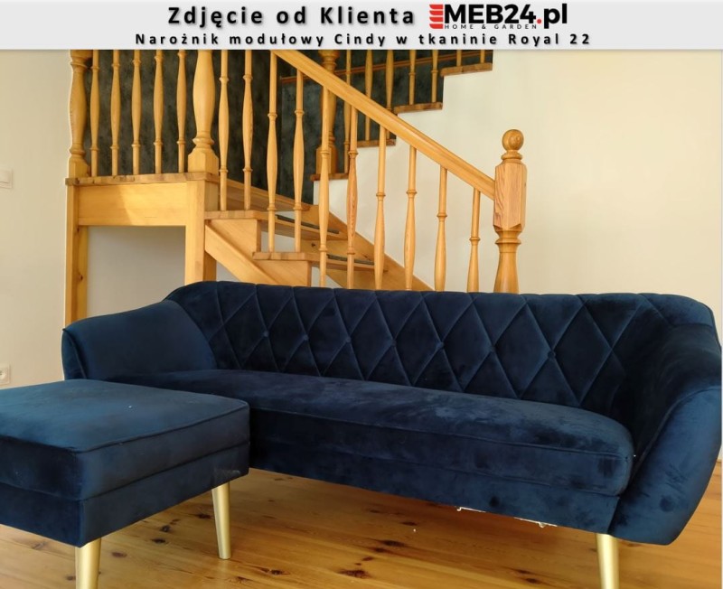 Narożnik modułowy Cindy w stylu skandynawskim - zdjęcie od klienta