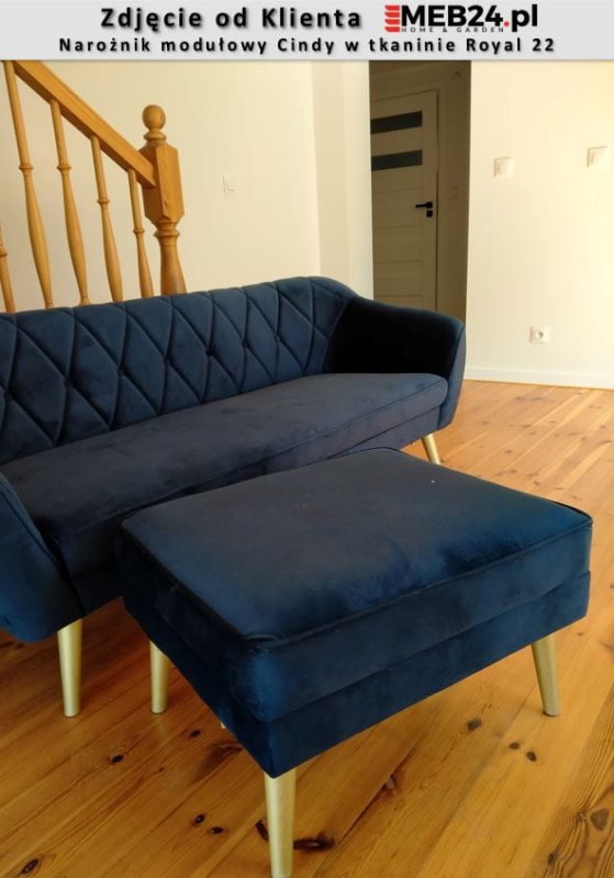 Narożnik modułowy Cindy w stylu skandynawskim - zdjęcie od klienta