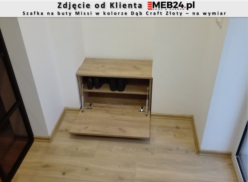 Szafka na buty Missi z czarnymi uchwytami - zdjęcie od klienta