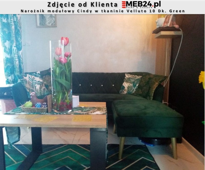 Narożnik modułowy Cindy w stylu skandynawskim - zdjęcie od klienta