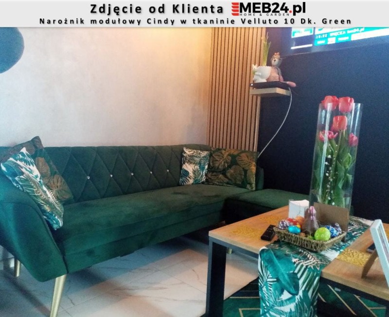 Narożnik modułowy Cindy w stylu skandynawskim - zdjęcie od klienta