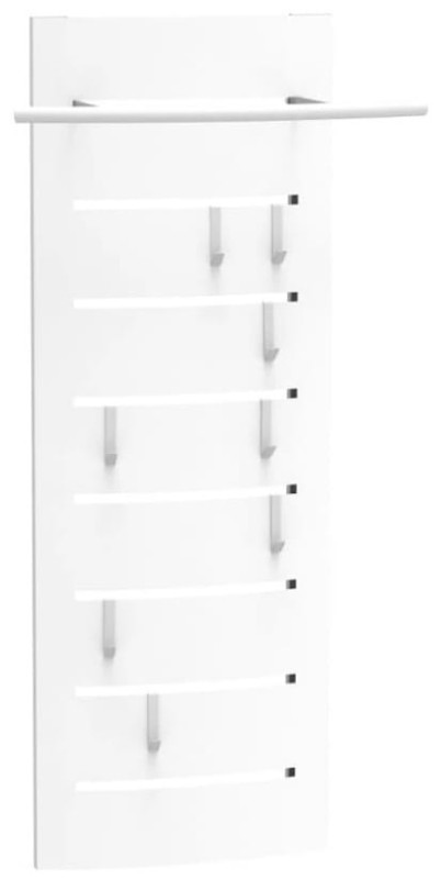 Wieszak średni metalowy Home 2 biały
