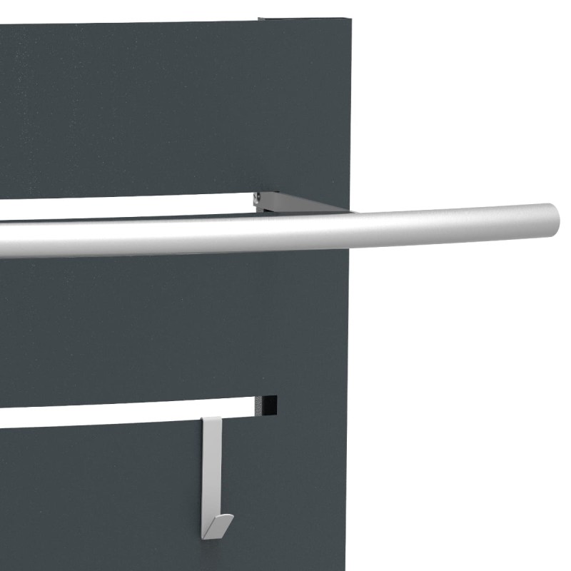 Wieszak dugi metalowy Home 3 grafitowy