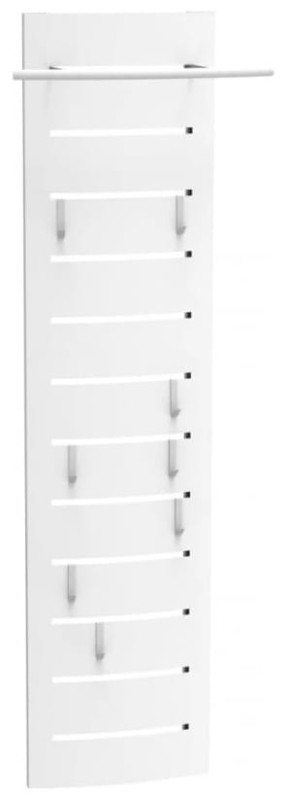 Wieszak dugi metalowy Home 3 biały