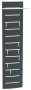 Wieszak dugi metalowy Home 3 grafit