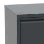 Szafka komoda na buty metalowa Home - grafit zoom