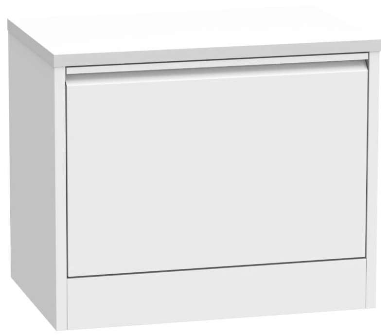 Szafka komoda na buty metalowa Home - biała