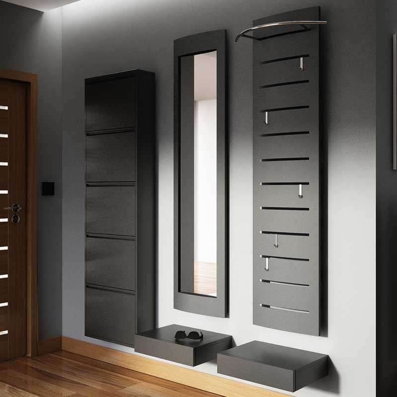 Półka wisząca metalowa Home z szufladą aranżacja