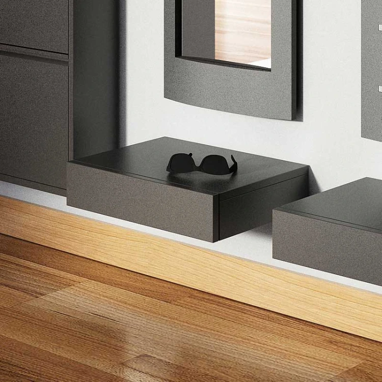 Półka wisząca metalowa Home z szufladą