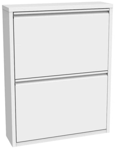 Szafka na buty metalowa Home 2 biała