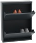 Szafka na buty metalowa Home 2 grafit otwarta