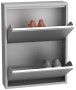 Szafka na buty metalowa Home 2 szara otwarta