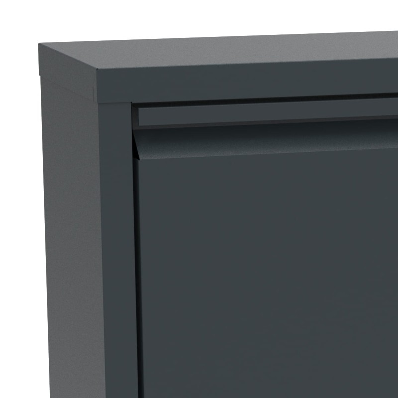 Szafka na buty metalowa Home 3 grafit zoom