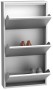 Szafka na buty metalowa Home 3 szara otwarta