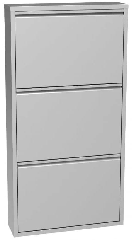 Szafka na buty metalowa Home 3 szara