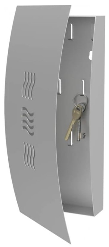 Szafka metalowa na klucze Home pionowa szara