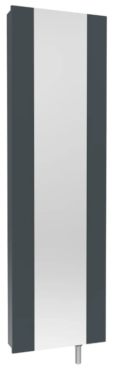 Szafa obrotowa garderoba metalowa z lustrem Home grafit front