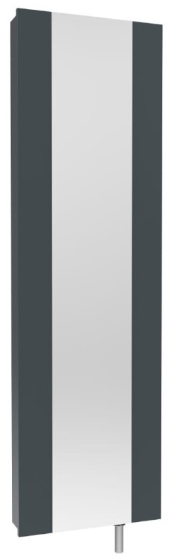 Szafa obrotowa garderoba metalowa z lustrem Home grafit front