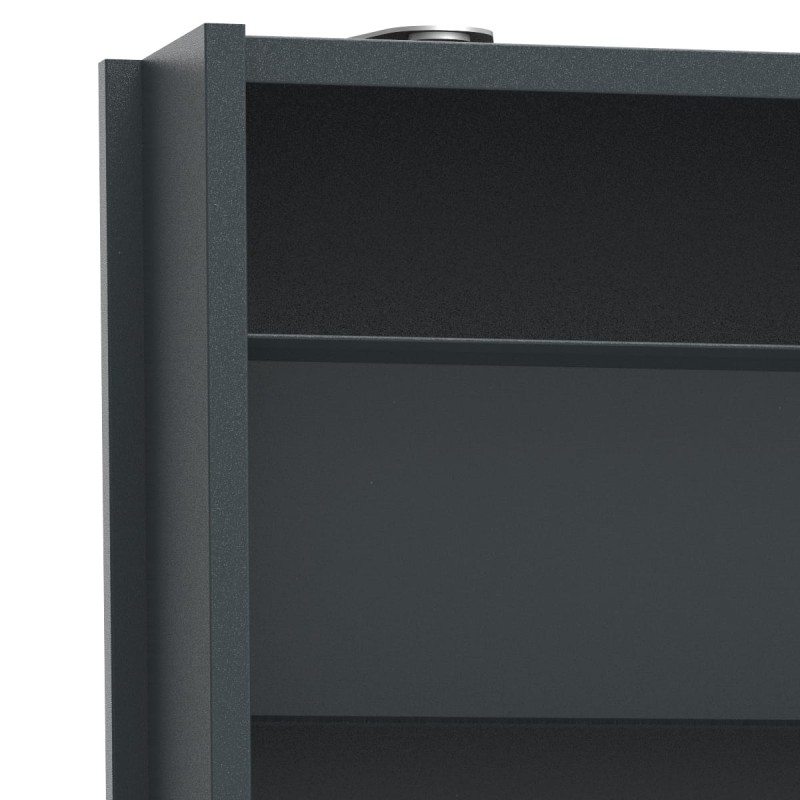 Szafa obrotowa na buty metalowa z lustrem Home grafitowa zoom