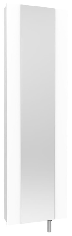 Szafa obrotowa garderoba metalowa z lustrem Home 2 biała front