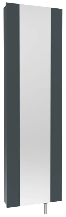 Szafa obrotowa garderoba metalowa z lustrem Home 2 grafit front