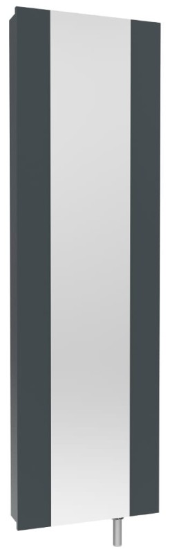 Szafa obrotowa garderoba metalowa z lustrem Home 2 grafit front